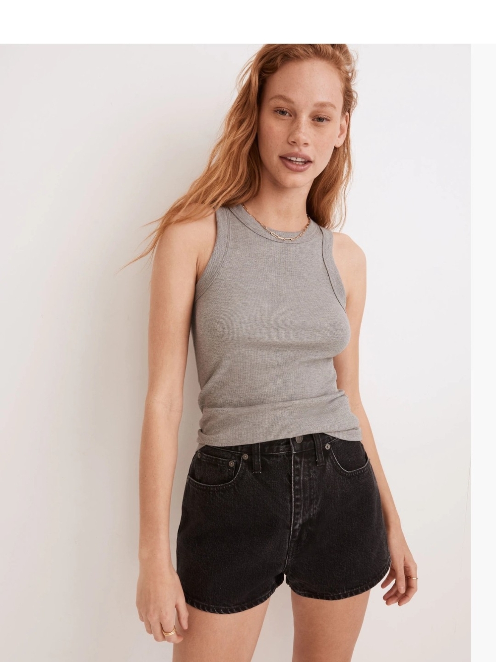 Madewell Women's The Mom Jean Short Short in Comrie Wash Size 32 item #ND669